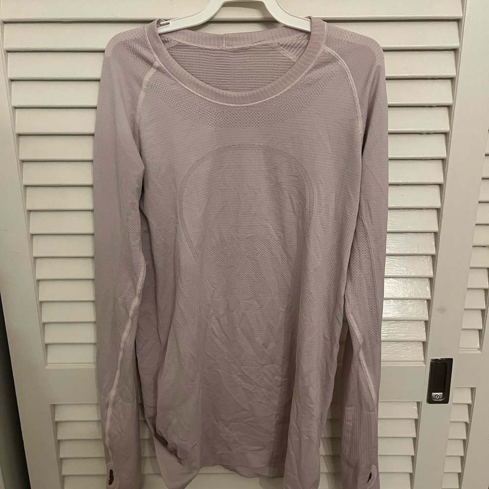 lululemon Light Pink Swiftly Tech Long Sleeve